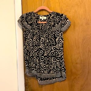 🖤🤍🖤 Sea NY Floral Batik Blouse XS 0🤍🖤🤍